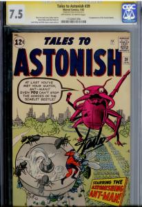 Tales To Astonish #39 CGC 7.5 SS  SIGNED BY STAN LEE  Ant-man