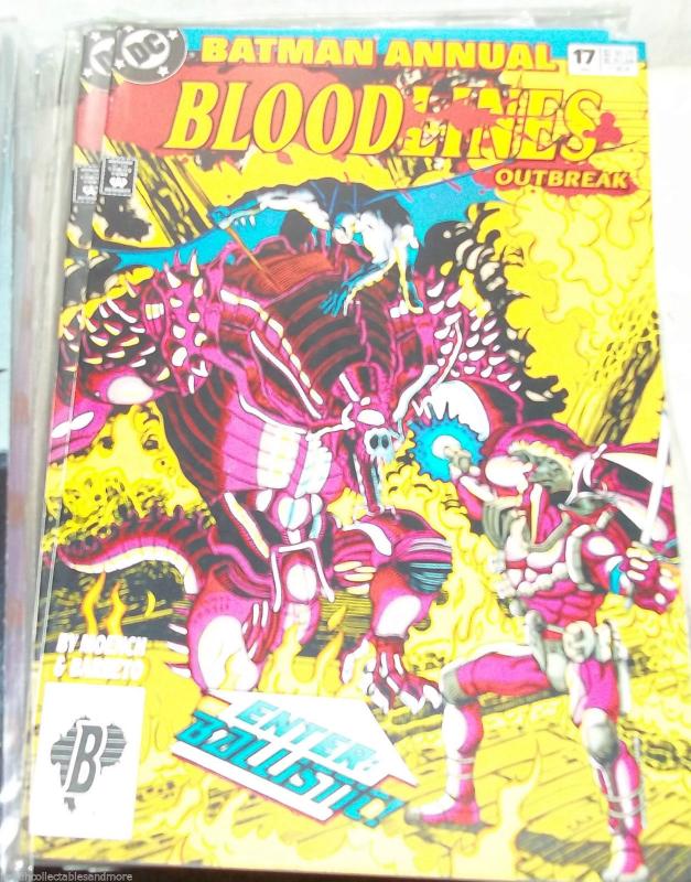 BATMAN COMIC ANNUAL # 17 1993 ENTER BALLISTIC  dc bloodlines OUTBREAK