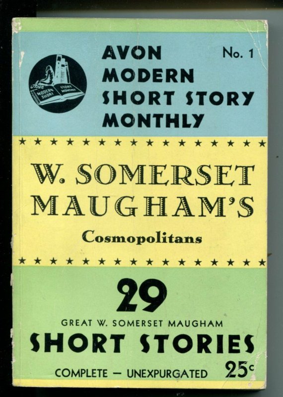 AVON MODERN SHORT STORY MONTHLY #1-1943-SOMERSET MAUGHAM-SOUTHERN STATES-vg