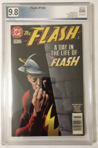 1ST JAKEEM THUNDER Flash #134 PGX NOT CGC 9.8 NM+/M Young Justice Society