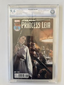 PRINCESS LEIA Star Wars #1 CBCS 9.6 Mile High Variant Cover (2015)