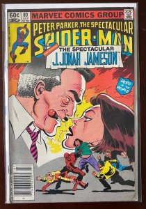 Spectacular Spider-Man #80 Newsstand 1st Series Marvel 6.0 FN (1983)