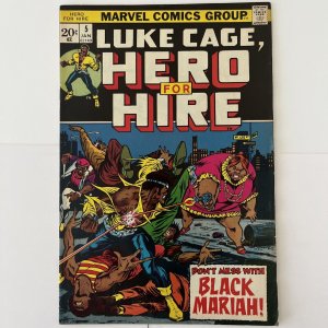 Luke Cage, Hero For Hire #5 Marvel Comics 1973 1st App. Black Mariah Power Man