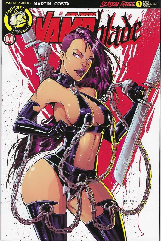 Vampblade Season 3 Issue # 1 R.B. White Variant Cover !!!   NM