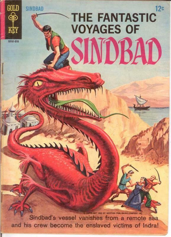 FANTASTIC VOYAGES OF SINBAD 1 VG 1965 COMICS BOOK
