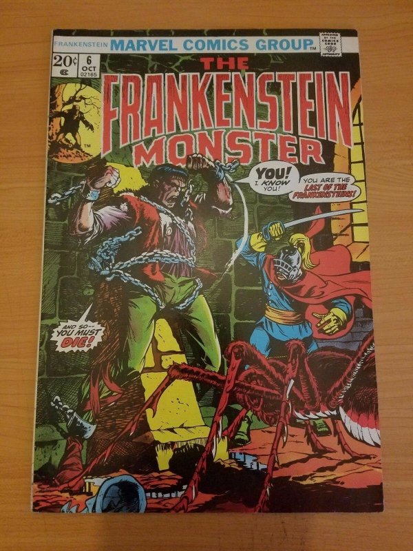 The Frankenstein Monster #6 ~ VERY FINE - NEAR MINT NM ~ (1973, Marvel Comics)