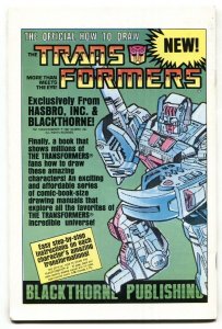 Official How To Draw G.I. Joe #1 1987 comic book Blackthorne