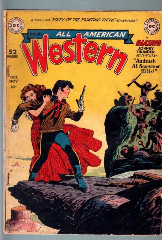 ALL-AMERICAN WESTERN #110-DC-1949-ALEX TOTH & JOE KUBERT ART-JOHNNY THUNDER-VG G