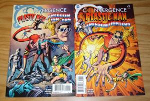 Convergence Plastic Man and the Freedom Fighters #1-2 VF/NM complete series set