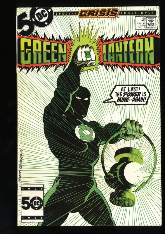 Green Lantern #195 NM+ 9.6 Guy Gardner becomes Green Lantern! DC Comics