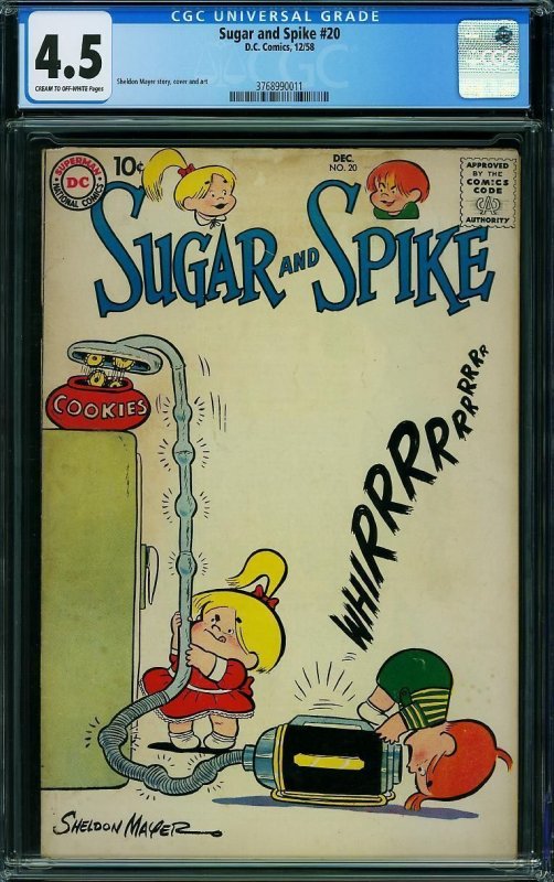 Sugar and Spike #20 (1958) CGC 4.5 VG+