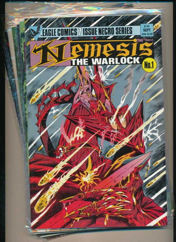 Eagle Comics 7 Issue Series-NEMESIS THE WARLOCK #1-#7  VERY FINE+ (PF733) 