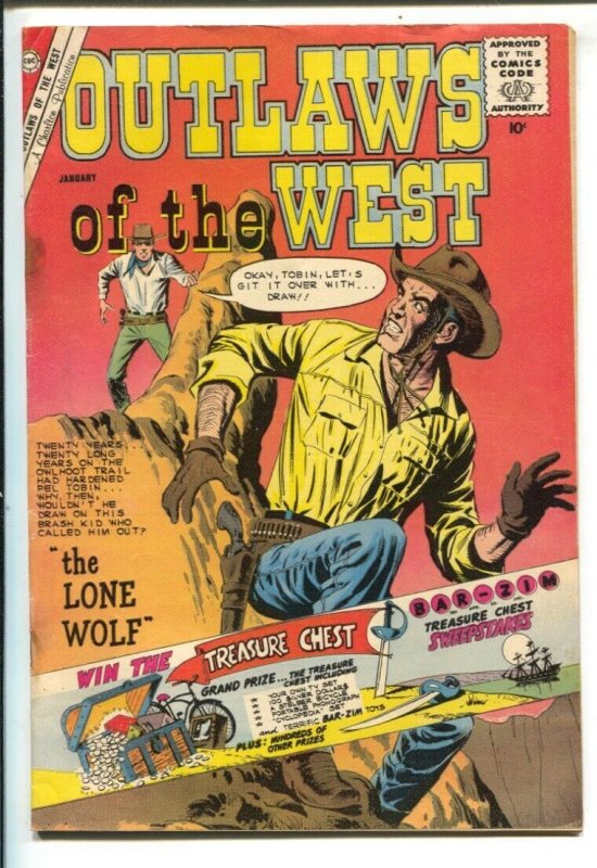 Outlaws of the West #29 1960- Lone Wolf- Charlton Western- G/VG