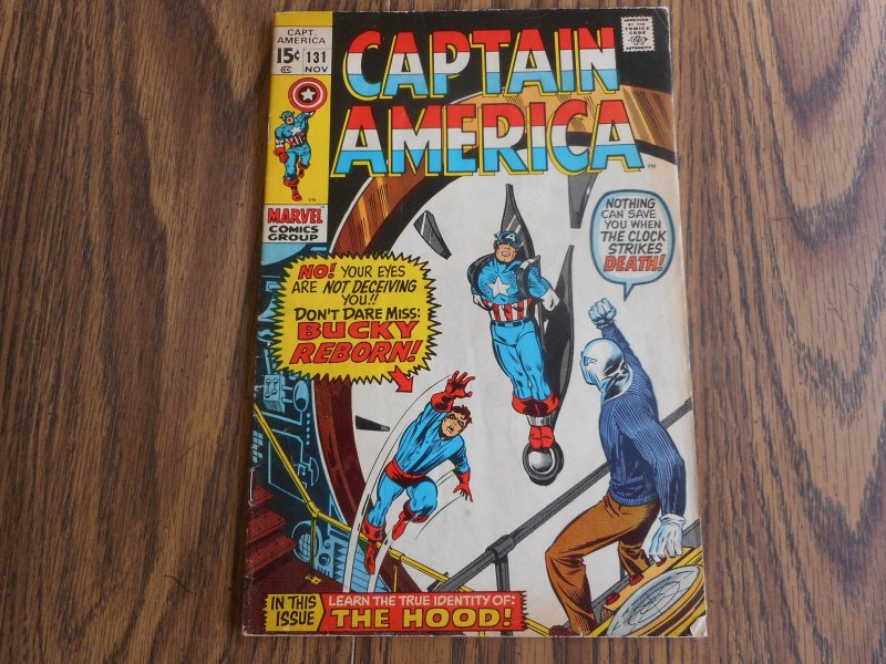 CAPTAIN AMERICA #131 KEY ( JAMES BARNES ) AS BUCKY WOW!!!!!!!!!!!!!!!