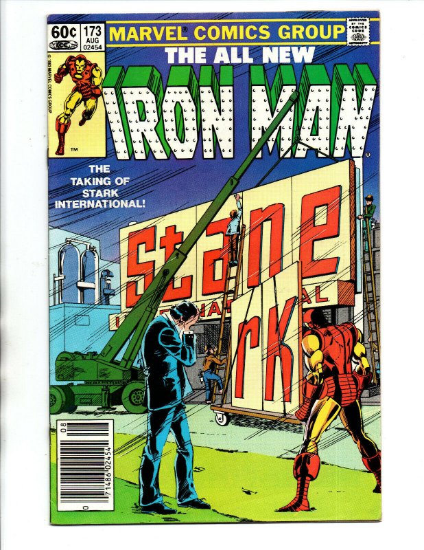 The Invincible Iron Man #173 newsstand - 1983 - VF