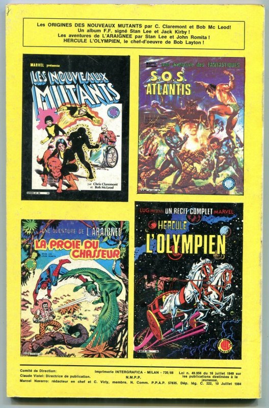 Titans #66 1984- French Marvel Comic- Star Wars- New Mutants FN