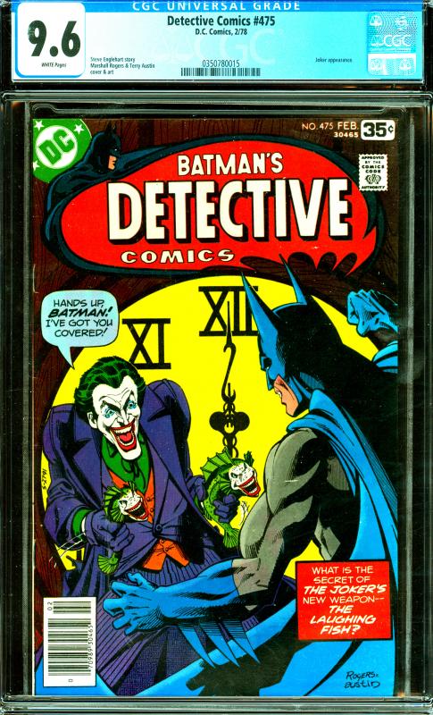 Detective Comics #475 CGC Graded 9.6 Joker Appearance