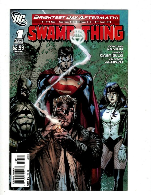 10 Comics Saga Swamp Thing 1 2 3 Superman 37 38 Confiden 7 11 Heroes 8 14 15 HR8