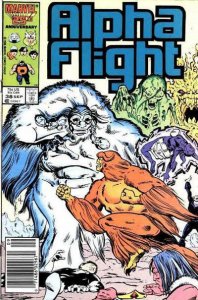 Alpha Flight (1st Series) #38 (Newsstand) FN ; Marvel | Bill Mantlo