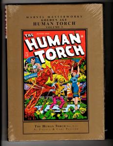 Golden Age Human Torch V3 SEALED Marvel Comics HARDCOVER Graphic Novel Book J335