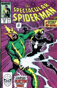 Spectacular Spider-Man #135 - Sal Buscema Cover Art. Electro App. (9.2) 1988