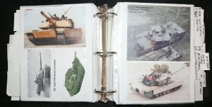 Joe Kubert's War Army Reference Guide Binder w COA - M-Tanks