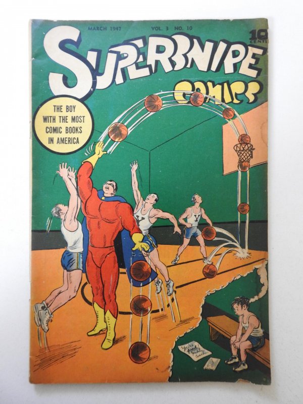 Supersnipe Comics #34 (1947) GD Condition! Moisture damage