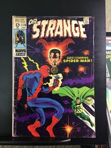 Doctor Strange #179 - 1969 Marvel Silver Age - VF/NM Spider-Man Cover