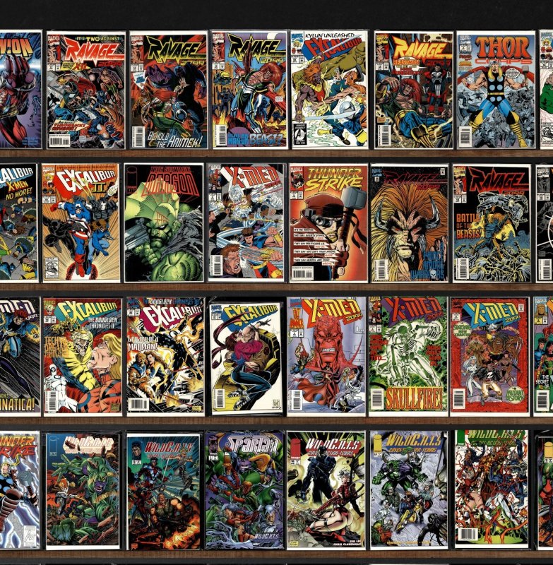 Huge Lot 140+ Comics with Ravage 2099, Excalibur, The Mighty Thor & More!