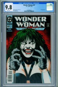 WONDER WOMAN #97-CGC 9.8-1995-Bolland cover-comic book 4343006022