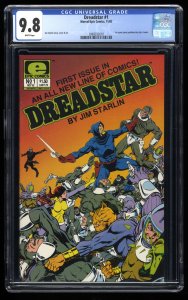 Dreadstar (1982) #1 CGC NM/M 9.8 White Pages 1st Epic Comics Produced!