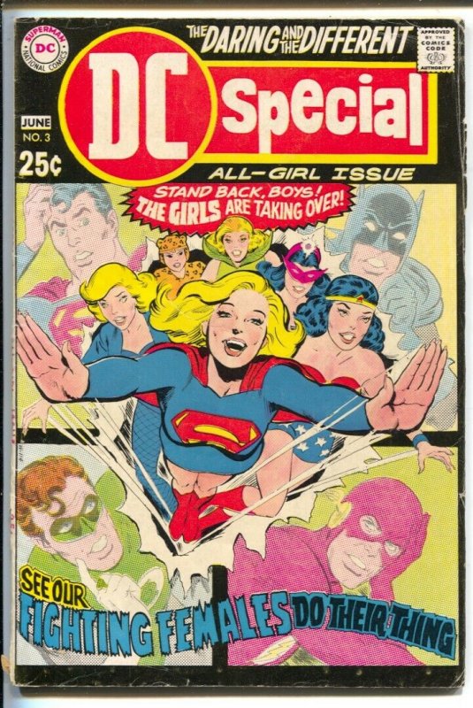 DC Special #3 1969-DC-All Girl Special-Supergirl-Wonder Woman vs Cheetah-Star...