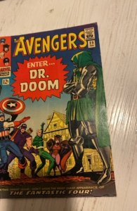 The Avengers #25 (1966) 1st Dr Doom in this title Kirby /Lee