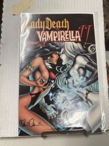 LADY DEATH VS VAMPIRELLA #2 PREVIEW! SIGNED -