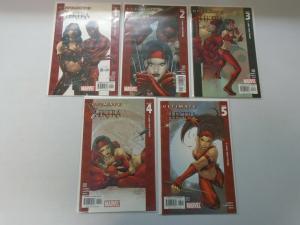 Ultimate Elektra set #1-5 8.0/VF (2004)