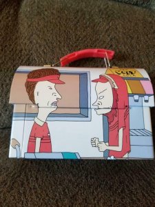 MTV - BEAVIS and BUTTHEAD Lunch Box Stash Metal Fast Food 2011, new out of case