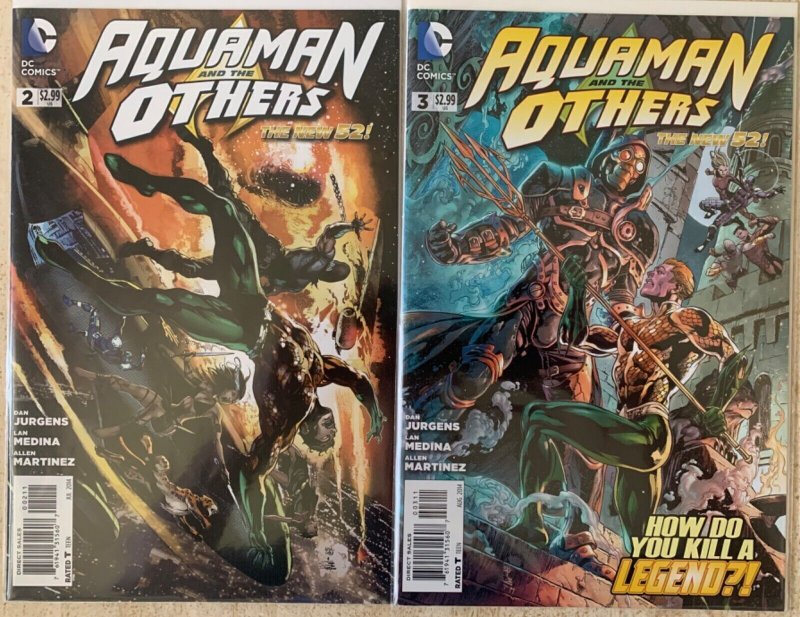 AQUAMAN AND THE OTHERS 1-11 + VARIANT OF ISSUE 1 | NEW 52 | 2014-15 | COMPLETE!