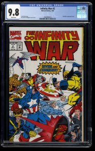 Infinity War #2 CGC NM/M 9.8 White Pages