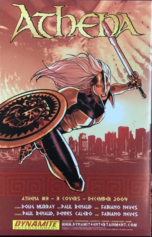Athena #2 Cover C Fabiano Neves - Dynamite Comics - 2009
