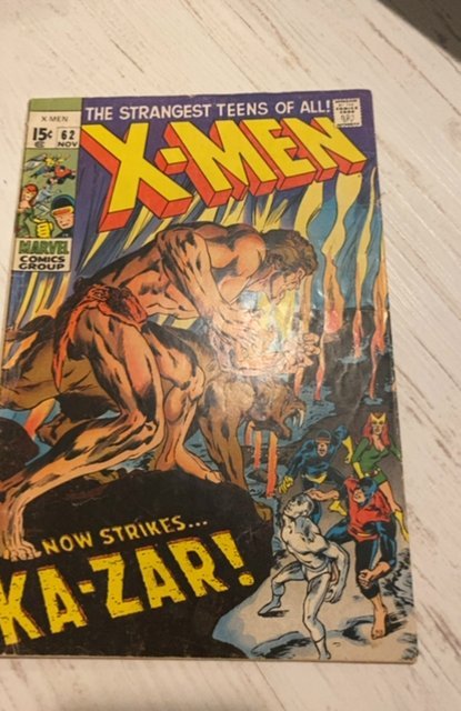 The X-Men #62 (1969)Neal adams run Kazar app
