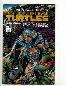Teenage Mutant Ninja Turtles # 8 VF Mirage Studios Comic Book Leonardo Casey EJ8