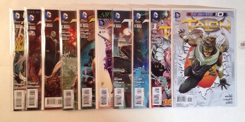 Talon 0 1-9 Near Mint Lot Set Run Snyder New 52 Batman Tie In