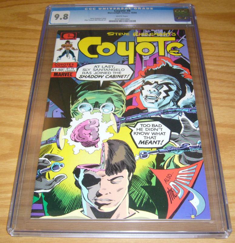 Coyote #8 CGC 9.8 steve englehart - steve ditko - highest graded - epic comics