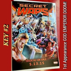 Secret Wars #1 #2 HOT KEYS! Deadpool 3 Easter Egg/1st APP GOD EMPEROR DOOM [VF]