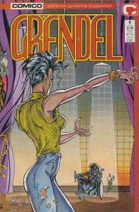 Grendel (2nd Series) #8 VF ; COMICO | Matt Wagner Wheelchair Cover
