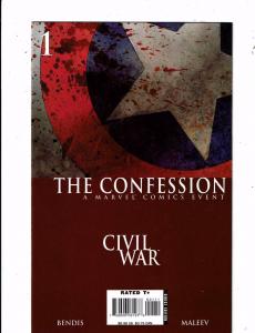 5 Civil War Marvel Comic Book One Shots # 1 Return Crimes Initiative Damage BF4