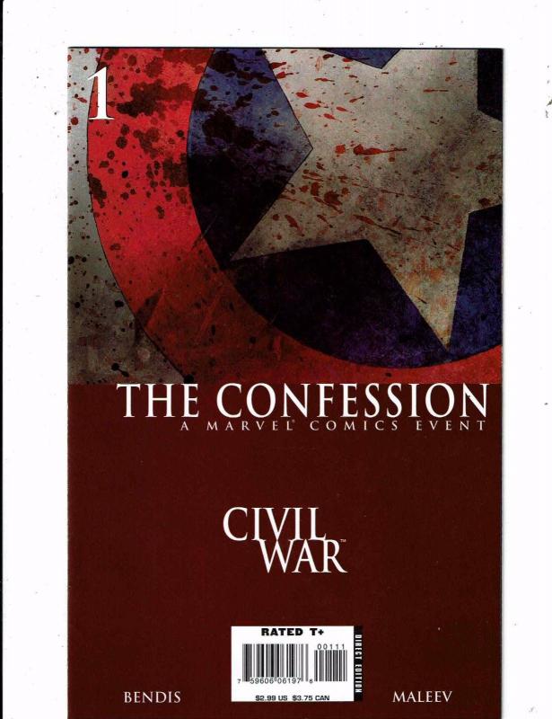 5 Civil War Marvel Comic Book One Shots # 1 Return Crimes Initiative Damage BF4