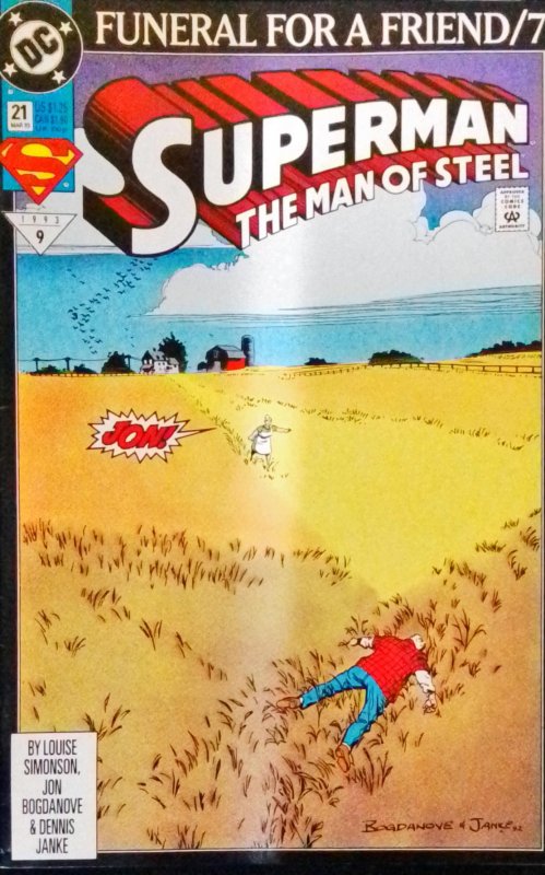 Superman: The Man of Steel #21 Direct Edition (1993)