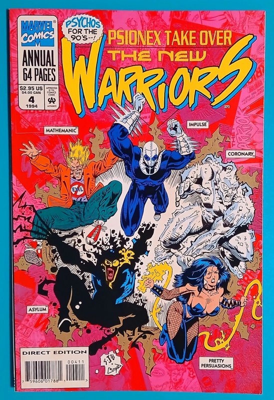 The New Warriors Annual #4 (1994) MCU Secret Wars Thunderbolts Avengers X-Men