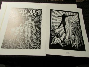 1988 Nightmares In Blood 12 Plate Portfolio by Stephen Fabian Signed #320/1800